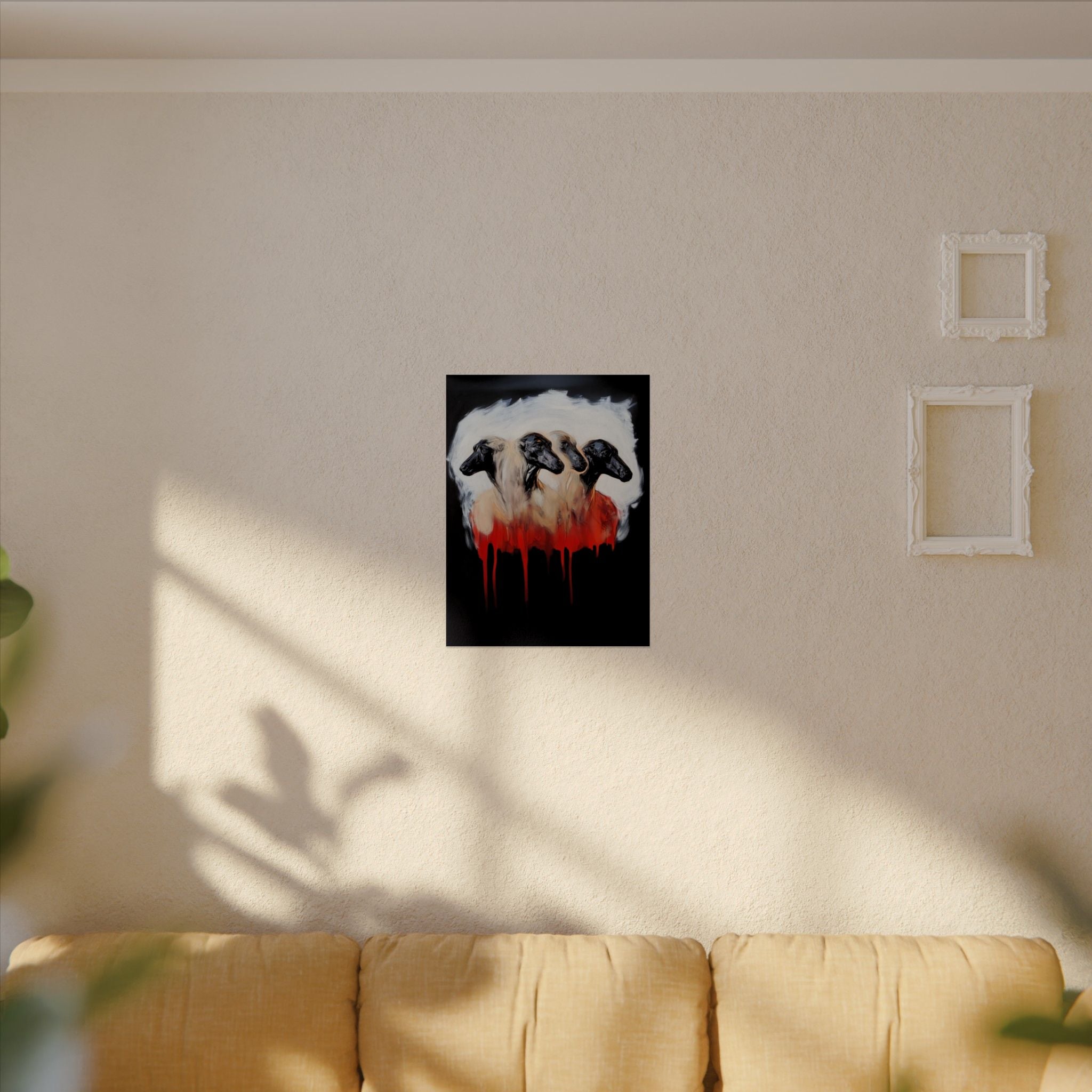 Send the Hounds Framed Vertical Poster